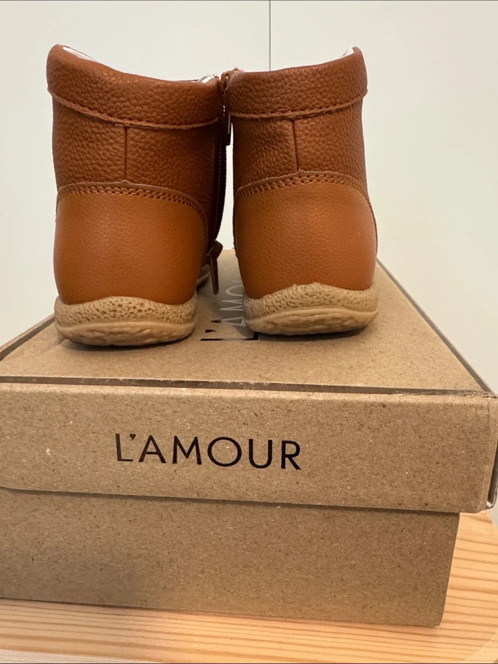 L'Amour Hilary Bow Boots (Mustard) - Size 9